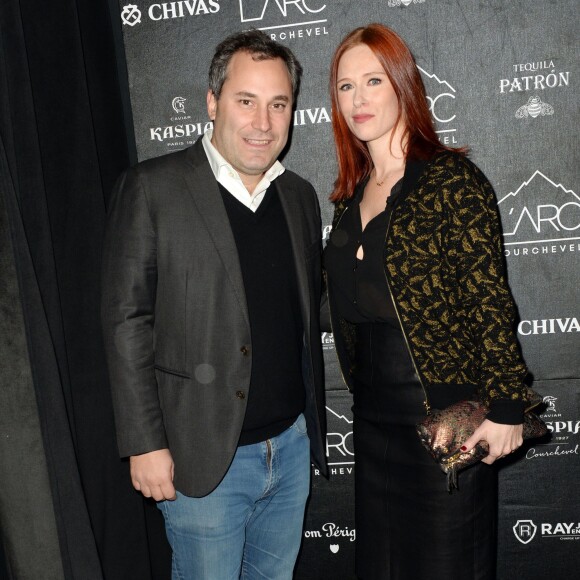 Exclusif - Audrey Fleurot, Benjamin Patou (PDG de Moma Group) - Inauguration du Club-Restaurant "L'Arc Courchevel" au coeur des Trois Vallées à Courchevel, le 17 décembre 2015. © Rachid Bellak/Bestimage