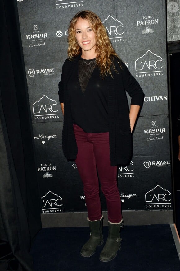 Exclusif - Elodie Fontan - Inauguration du Club-Restaurant "L'Arc Courchevel" au coeur des Trois Vallées à Courchevel, le 17 décembre 2015. © Rachid Bellak/Bestimage