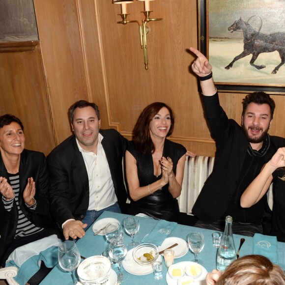 Exclusif - Aure Atika, Michaël Youn et sa compagne Isabelle Funaro - Inauguration du Club-Restaurant "L'Arc Courchevel" en association avec le restaurant "Caviar Kaspia Courchevel" au coeur des Trois Vallées à Courchevel, le 17 décembre 2015. © Rachid Bellak/Bestimage