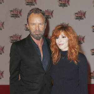 Mylène Farmer et Sting - Arrivées à la 17e cérémonie des NRJ Music Awards 2015 au Palais des Festivals à Cannes, le 7 novembre 2015.