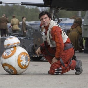 Oscar Isaac dans Star Wars - Le Réveil de la Force.