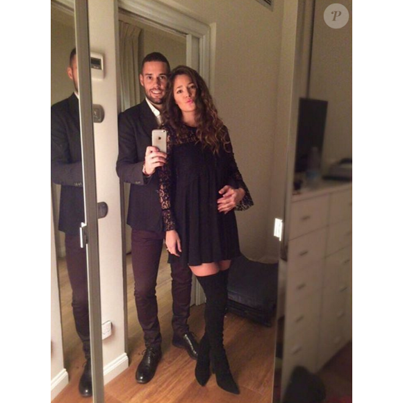 Malena Costa et Mario Suarez à Florence le 19 décembre 2015.