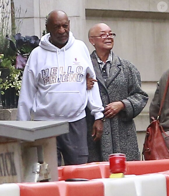 Exclusif - Bill Cosby à Boston avec sa femme Camille le 22 novembre 2015