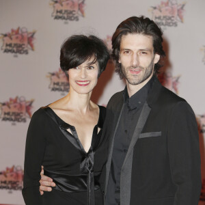 Marie-Claude Pietragalla et son compagnon Julien Derouault, au NRJ Music Awards 2015 au Palais des Festivals à Cannes, le 7 novembre 2015. © Christophe Aubert