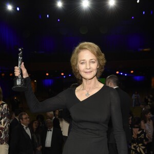 Charlotte Rampling (Meilleure actrice) - Remise des prix lors de la 28e cérémonie annuelle des "European Film Awards" à Berlin, le 12 décembre 2015.