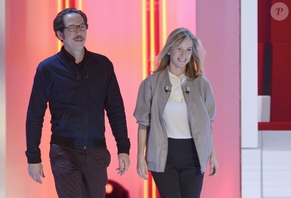 Reda Kateb et Léa Drucker - Enregistrement de l'émission "Vivement Dimanche" à Paris le 21 Décembre 2015 et qui sera diffusée le 27 Décembre 2015.