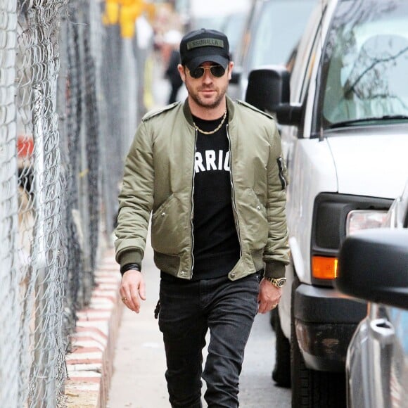 Justin Theroux à New York le 3 novembre 2015.