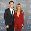 Jennifer Aniston et son fiancé Justin Theroux - La 20ème soirée annuelle des "Critics Choice Movie Awards" à Hollywood, le 15 janvier 2015.