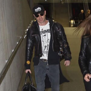 Justin Theroux arrive à l'aéroport de Washington Dulles à Washington, le 11 novembre 2015