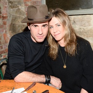 Justin Theroux, Jennifer Aniston lors du Scott Campbell & Saved Wines Host: A Dinner To Celebrate Wholte Glory à New York, le 15 novembre 2015