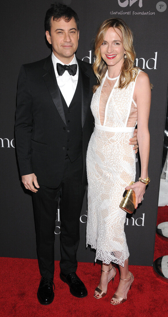 Jimmy Kimmel et sa femme Molly McNearney - Soirée du premier "Bal de Diamant" à Beverly Hills. Le 11 décembre 2014.