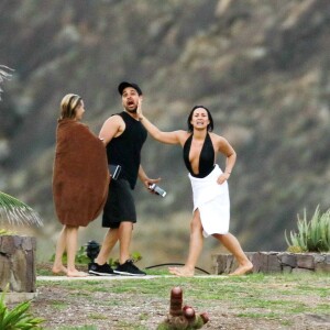 Semi-Exclusif - Demi Lovato et son compagnon Wilmer Valderrama en vacances avec des amis à Saint-Barthélemy le 18 décembre 2015.