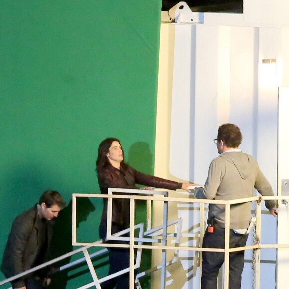 Exclusif - Tom Cruise sur le tournage du film "Jack Reacher : Never Go Back" à la Nouvelle-Orléans, le 11 décembre 2015. © CPA/Bestimage