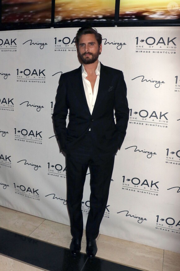 Scott Disick fête le nouvel an au 1 Oak Nightclub à Las Vegas, le 31 décembre 2015 © CPA/Bestimage