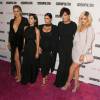 Khloe Kardashian, Kourtney Kardashian, Kim Kardashian enceinte, Kris Jenner, Kylie Jenner à la soirée du 50ème anniversaire de la revue féminine 'Cosmopolitan' à West Hollywood, le 12 octobre 2015