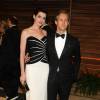 Anne Hathaway et Adam Shulman - People à la soirée Vanity fair après les Oscars 2014 à West Hollywood. Le 2 mars 2014