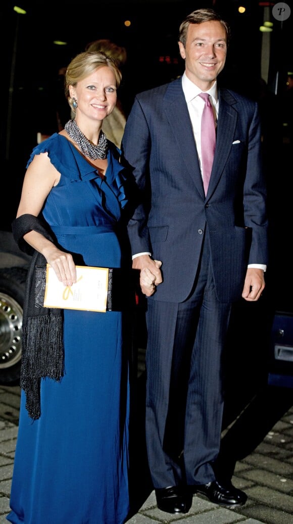 La princesse Carolina de Bourbon-Parme et son époux Albert Brenninkmeijer le 1er février 2014 à Rotterdam.
