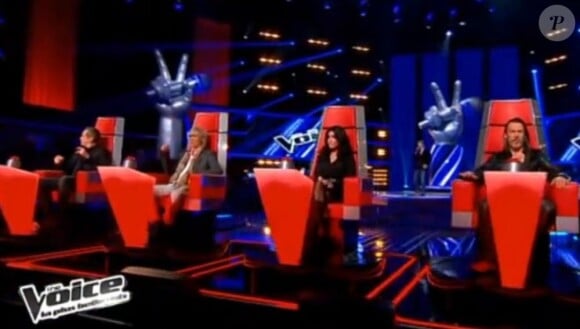 Chris Keller, l'ex-leader des G-Squad dans l'émission de The Voice 2, diffusée le 2 mars 2013.