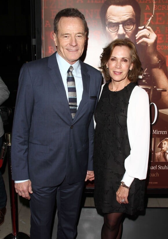 Bryan Cranston et sa femme Robin Dearden à la première de Trumbo au théâtre Samuel Goldwyn de Beverly Hills, le 27 octobre 2015