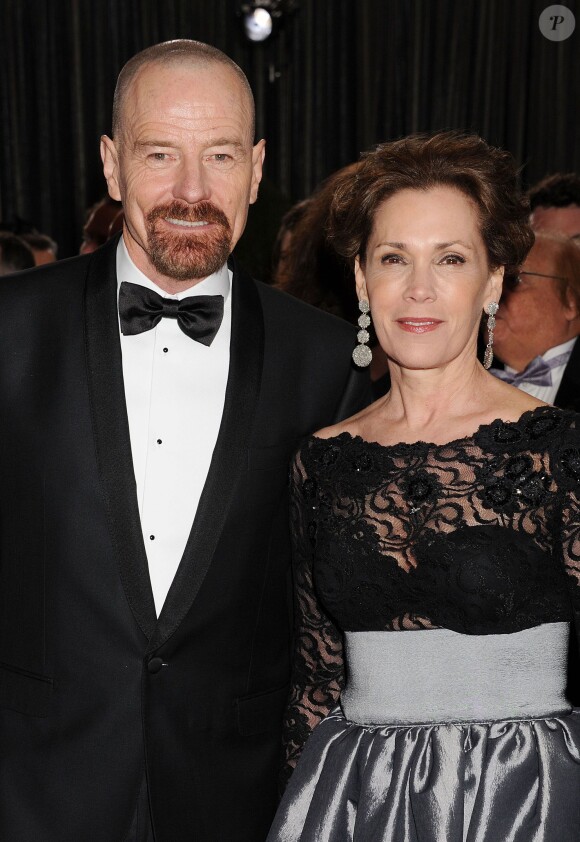 Robin Dearden et Bryan Cranston lors des Oscars à Los Angeles le 24 février 2013 à Los Angeles