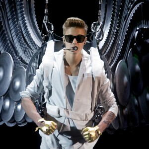 Justin Bieber en concert a Stockholm, le 22 avril 2013.
