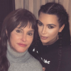 Kim Kardashian lors du réveillon du 31 décembre 2015, avec Caitlyn Jenner.