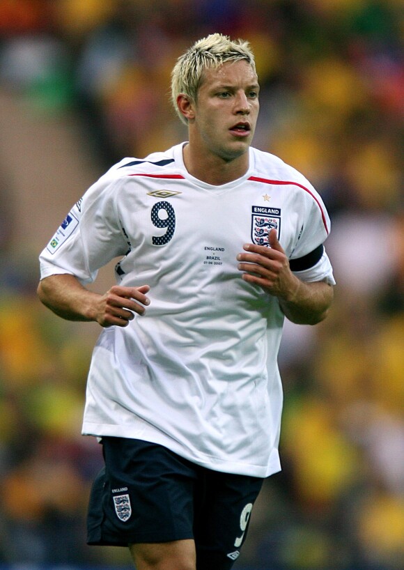 Alan Smith lors de la rencontre Angleterre - Brésil, au stade Wembley de Londres, le 1er juin 2007