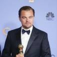 Leonardo DiCaprio - Press Room lors de la 73e cérémonie annuelle des Golden Globe Awards à Beverly Hills, le 10 janvier 2016. © Olivier Borde/Bestimage
