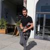 Exclusif - Scott Disick à la sortie d'un salon de coiffure à Los Angeles, le 2 décembre 2015