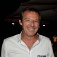 Exclusif - Jean-Luc Reichmann et Tex - Soirée Marcel Campion à la plage La Bouillabaisse à Saint-Tropez, le 5 août 2015.