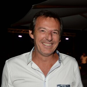 Exclusif - Jean-Luc Reichmann et Tex - Soirée Marcel Campion à la plage La Bouillabaisse à Saint-Tropez, le 5 août 2015.