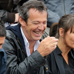 Jean-Luc Reichmann - People dans les tribunes des Internationaux de France de tennis de Roland Garros à Paris. Le 31 mai 2015.