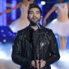Kendji Girac - 29e édition du Téléthon 2015 à l'hippodrome de Longchamp à Paris le 5 décembre 2015. Ce grand marathon caritatif en faveur de la recherche sur les maladies rares, s'est achevé dans la nuit avec plus de 80 millions d'euros de promesses de dons au compteur, a annoncé l'Association Française contre les Myopathies (AFM-Téléthon). © Coadic Guirec / Bestimage