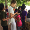 AnnaLynne McCord a publié une photo d'elle lors de son voyage caritatif au Cambodge, sur sa page Instagram au mois de janvier 2016.