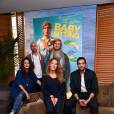 Exclusif - Alice David, Julien Arruti, Philippe Lacheau, sa compagne Elodie Fontan et Tarek Boudali - Avant-première du film "Baby Sitting 2" à Nice le 20 octobre 2015.