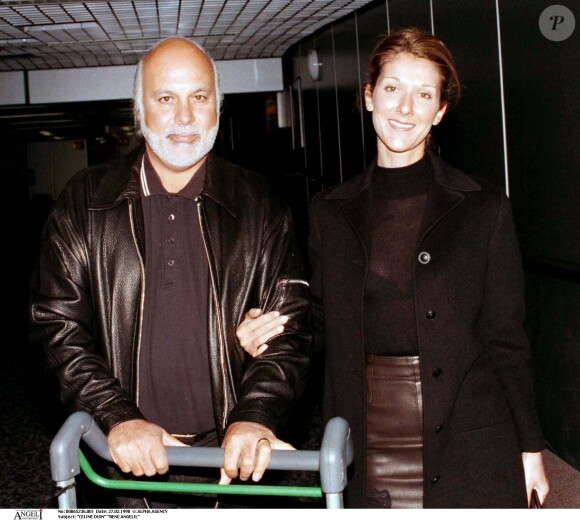 Céline Dion et René à Londres, le 27 février 1998