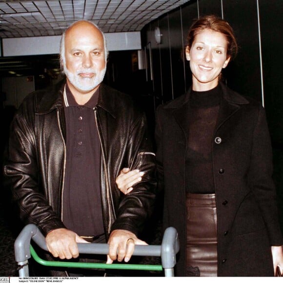 Céline Dion et René à Londres, le 27 février 1998