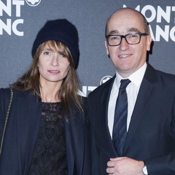 Exclusif - Axelle Laffont et Jean-Sébastien Gérondeau (directeur général de Montblanc France) - Inauguration du nouveau concept de boutique Montblanc réalisé par le designer Noé Duchaufour-Lawrance, au 12 Boulevard des Capucines à Paris, le 14 janvier 2016. ©Olivier Borde/Bestimage