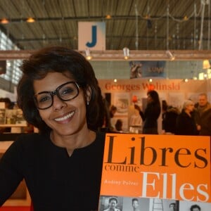 Audrey Pulvar - 35ème Salon du Livre à la Porte de Versailles à Paris, le 21 mars 2015.