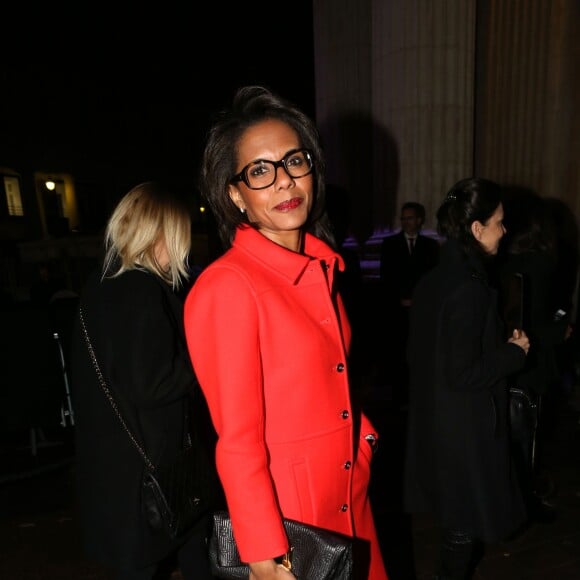 Audrey Pulvar - Arrivées au défile Etam collection prêt-à-porter automne-hiver 2014/2015 lors de la fashion week à la Bourse du Commerce à Paris le 25 février 2014