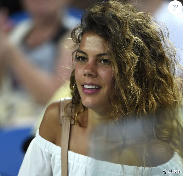 Noura, la chérie de Jo-Wilfried Tsonga, à Melbourne, le 18 janvier 2016.