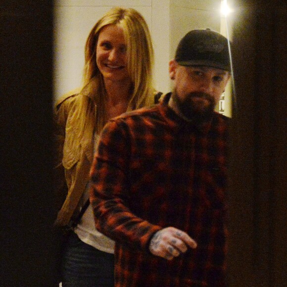 Cameron Diaz et Benji Madden à Meche Salon, Los Angeles, le 29 octobre 2015