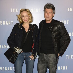 Hélène de Fougerolles et son compagnon Marc Simoncini - Avant-première du film "The Revenant" au Grand Rex à Paris, le 18 janvier 2016.