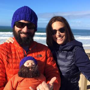Natasha St-Pier avec son fils Bixente et son mari Grégory - Photo publiée le 20 janvier 2016