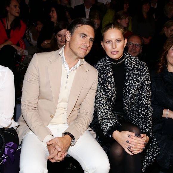 Karolina Kurkova et son mari Archie Drury assistent au défilé de mode Guido Maria Kretschmer Berlin à la Fashion Week de Berlin. Le 20 janvier 2016.