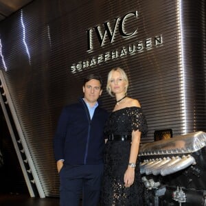 Karolina Kurkova et son mari Archie Drury - Dîner IWC pour le SIHH (Salon International de la Haute Horlogerie) à Genève, le 19 janvier 2016.