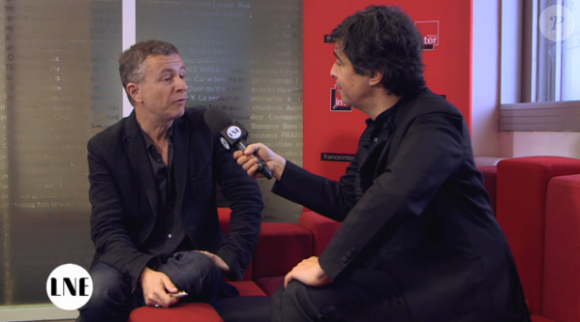 Laurent Goumarre réagit à son éviction d'"Entrée libre" sur France 5. "La nouvelle édition" sur Canal+. Le 21 janvier 2016.