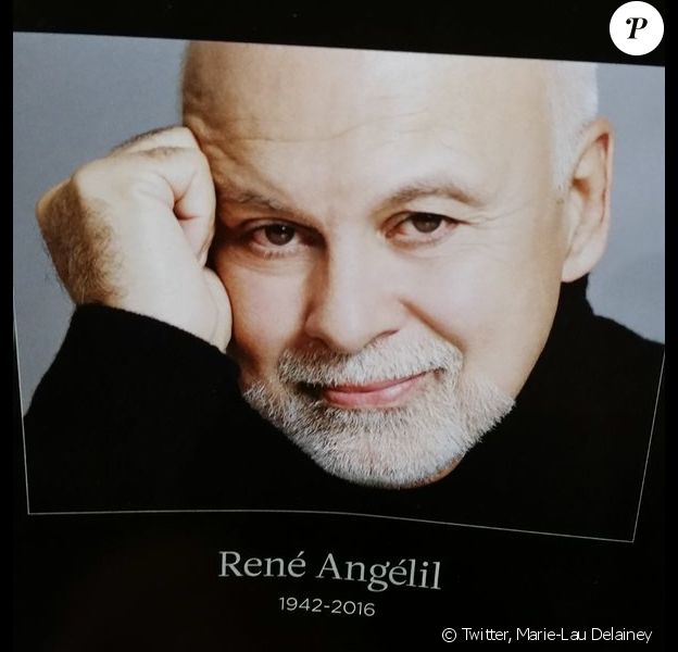 Le petit mot donné à toutes les personnes venues rendre hommage à René Angélil le 21 janvier 2016 à Montréal - Photo publiée le 22 janvier 2016