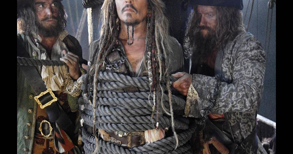 Johnny Depp dans Pirates des Caraïbes 5. - Purepeople