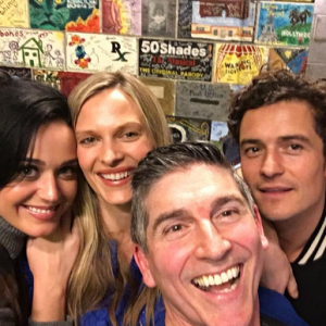 Orlando Bloom et Katy Perry sont allés voir une pièce de théâtre ensemble, dans laquelle joue notamment Vinessa Shaw et James Lecesne. Photo publiée sur Instagram, le 23 janvier 2016.